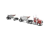 Die-Cast Truck Replica - Kenworth W900 Double Belly Dump Truck, 1:32 Scale, Model# 13723