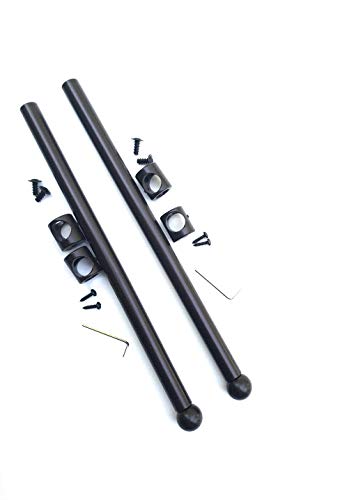 Closet Valet Rod - Extendable - Wall Hanger - Closet Hooks - 12 in. Oil Rubbed Bronze Pull-Out Designer Valet Rod 2 Pack - Thumbnail 2