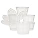 Plastic Condiment Cups with Attached Leak Resistant Lid, Bpa Free, [100 Pack ] Clear Portion Container for Condiments, Samples, Dressings, Pills, Balms, Jello Shots | 2 oz