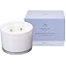 Jasmine Scented Candle 2-Wick Soy Wax Long Burning (13 oz) Strong Fragrance Aromatherapy Candles for Home Wedding Festival Decorative, Stress Relief and Best Friend Gifts(White)thumb 1