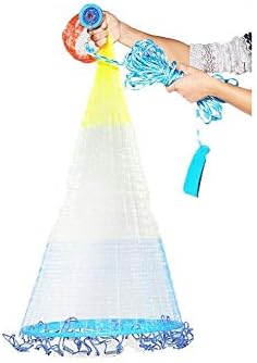 漁網 投げ網 投網 投げ 魚 手 漁を 漁に 仕掛け キャスト 罠トラップ 釣り 網を 網 ネット 魚キラー 漁具 のために適した 淡水 塩水 川 湖 海 捕獲 引っかかっ 捕らえ 魚 エビ カニ 漁業 漁師 螺旋式 折り畳み式 ナイロン ライン 半径