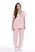 11140W Just Love Women's Scrub Sets / Medical Scrubs / Nursing Scrubs - M, Light Pink with Steel Grey Trim,Light Pink With Steel Grey Trim,Medium