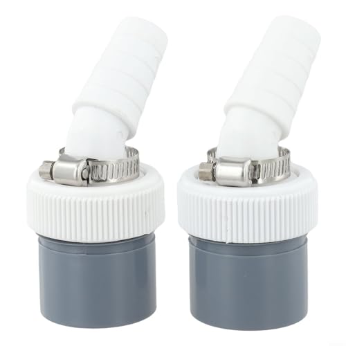 2Pcs PVC Washing Machine Drain Adapter Set For Effective Waste Management And Secure Connections