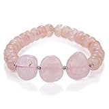 NirvanaIN Morganite Beads Bracelet, Morganite