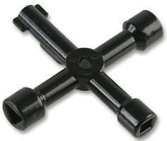 DURATOOL - Utility Key, 4-Way, Metal