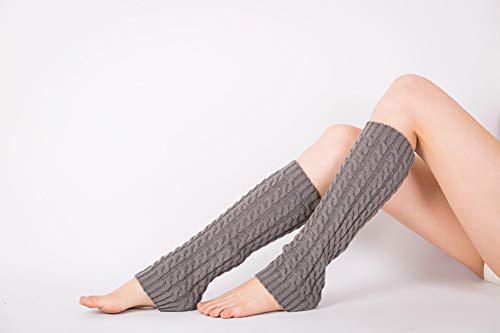 VUCDXOP 2 paar dames winter beenwarmers beenwarmers gehaakte beenwarmers gebreide dikke beenwarmers kniekousen… - Image 7