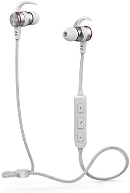 Amazon Hiyill Bluetooth イヤホン 高音質 マグネット搭載 マイク付き スポーツ ブルートゥース イヤホン おすすめ 防汗防滴仕様 磁石搭載 ハンズフリー通話 超軽量 防水 白い Hiyill ポータブルオーディオアクセサリ