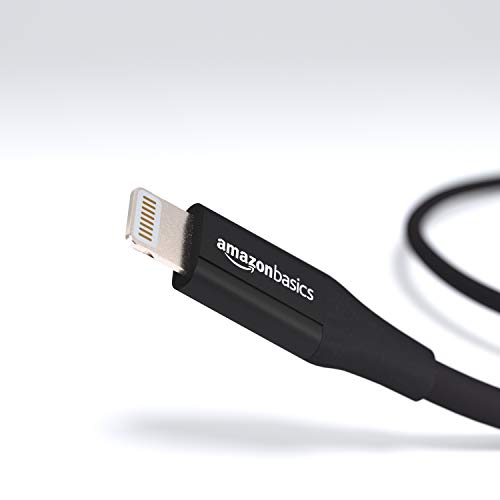 Amazon Basics Lightning to USB A Cable, Advanced Collection, MFi Certified Apple iPhone Charger