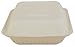 Southern Champion Tray 18930 ChampWare Molded Fiber White 3 Section Clamshell Conatiner, 8