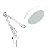 Lighting LED Magnifying Lamp with Clamp 360°Adjustable Swivel Arm ，Dimmable, Adjustable Color Temperature Utility Light for Crafts Reading Inspection and Professional Use