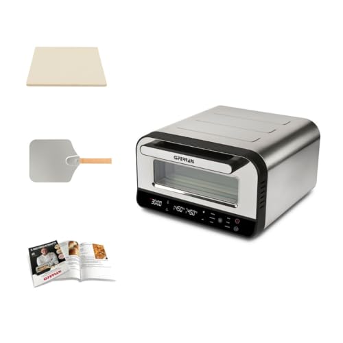 G3 Ferrari G10204 Pizza Pro 2 Minuten, 1700 W, Erreicht bis zu 450 °C, kalte Wände, Kochen in 2 Minuten, digitales Display mit 6 Programmen, Schamottstein, Zubehör und Rezeptbuch im Lieferumfang 4