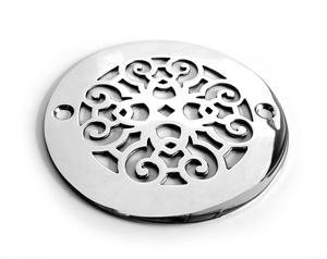 Buy Designer Drains Polished Chrome Classic Scrolls No 4 Round