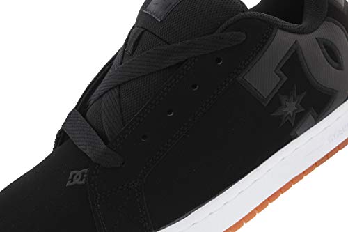 image for DC Men's Court Graffik SE Skate Shoe, Black/Gum, 9 D D US, mens, Black
