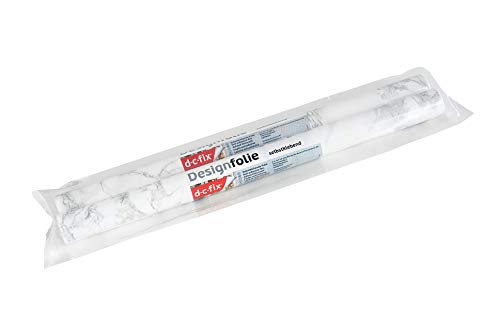 d-c-fix 96396 Decorative Self-Adhesive Film, Grey Marble, 17.71" x 78" Roll-2 pk