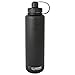 EcoVessel BIGFOOT Triple Insulated Stainless Steel Water Bottle with Tea - Fruit and Ice Infuser - 45 Ounces - Black Shadow