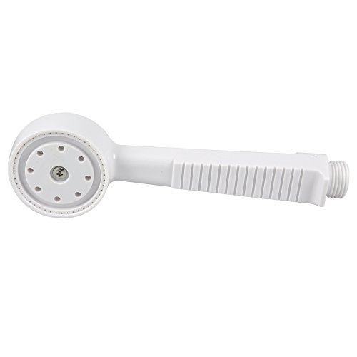 DANCO VersaSpray Adjustable Portable Handheld Shower Head for Round Garden Tub Spouts, White, 42