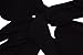 Annys Skinny Silky Solid Tie Scarf (Black)
