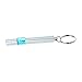 TOOGOO(R) Cylinder Shape Blue Silver Tone Car Static Elimination Discharger Anti-Static Keychain