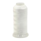 BinaryABC Spool Luminous Glow In The Dark Machine Embroidery Sewing Thread(3000 Yards) (White)