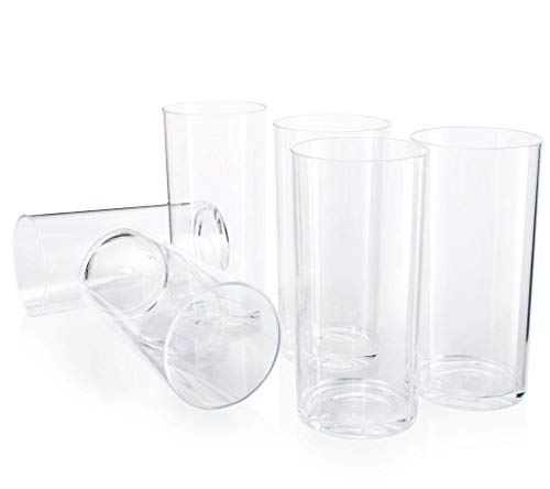 SET of 6 acrylic tumblers - 20 OZ acrylic glassware great use for acrylic wine glasses, or acrylic drinking glasses - Great gift idea - Thumbnail 3