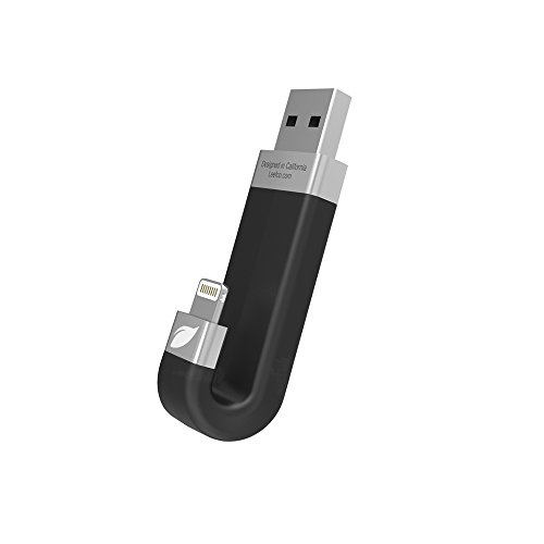 Leef iBridge 256GB Mobile Memory iOS USB Flash Drive with Lightning Connector for Apple (Black)