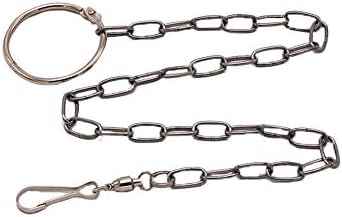 Milnut Pet Supplies Birds Foot Chain Safety Belt Magpie Parrot Stainless Steel Eight-ring Anklet for Stopping Animals Fly Away (Length 40cm)