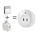 WisHome LED Night Light with Automatic Dusk to Dawn Sensor and 5V 2A Dual USB Wall Plate Charger Perfect for Baby Room Bathroom Bedroom Hallway Kitchen - Warm White