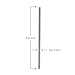Healthy Human Set of 3 BPA Free Reusable Metal Drinking Stainless Steel Straws -Ideal for 20oz Tumblers