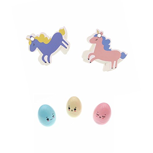 Cute Unicorn School Supplies for Girls, Unicorn Stationery Pencil Case, Pencils, Stickers and Rainbow Eraser - Thumbnail 6