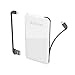 dodocool MFi Power Bank 5000 mAh 2-Port with Micro-USB Cable and Lightning Cable [MFI Certified] for iPhone 8/ 8 Plus/ X/ 7/ 7 Plus/ 6 / 6 Plus Samsung LG HTC and more (5000 mAh+White)