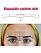 50pcs Disposable Soft Accurate Eyebrow Ruler Sticker Microblading Makeup Tools,Adhesive Eyebrow Measurement Ruler Template Stencil Sticker for Tattoo