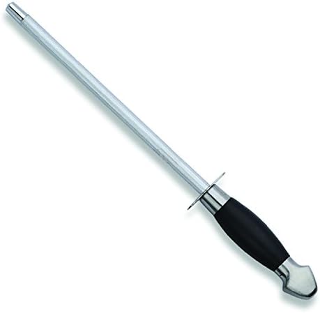 Honing steel by Uplift Steel | Professional Knife Sharpening Steel, Knife Sharpener Honing Rod - 8 inch, Strong and Easy Handle + User Manual for correct sharpening