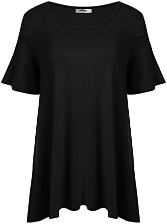Vestyle Women's Plus Size Short Sleeve Tshirt Casual Tunic Tees Tops