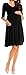 Happy Mama women Maternity Pregnancy Easy Breastfeeding Circle Jersey Dress 282p Black 10