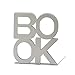 Bookends Book Ends Book Holder Nonskid Metal Book Shelves for Bookrack Desk Books Home Decorative ，1 Pair(White)