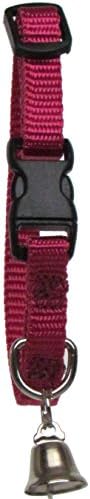 Sandia Pet Products 3/8" PETITE Raspberry Ferret Collar with Bell - Adjustable