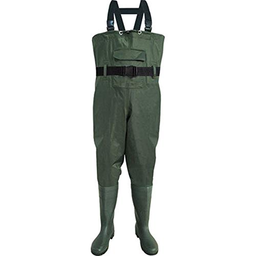 Licht Waten Hosen Firm Angeln Wader for Männer Frauen wasserdichte Jagd-Wathose mit Stiefel Gürtel Leichtes atmungsaktiv…