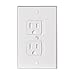 Ziz Home Universal Electric Outlet Cover - Self Closing Baby Proofing Kit - Tamper Proof Child Safety Wall Socket Plug - Durable ABS Plastic - Best House Protection Kit (2 Pack)