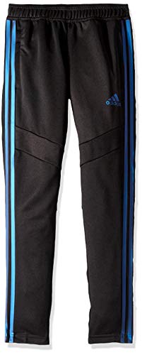 adidas Boys' Big Tiro 19 Pant, Black/Blue Pearl Essence, Large