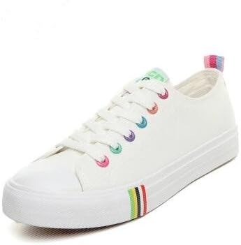 Amazon ラきラき レディーススニーカー 帆布靴 シンプル 無地 女性シューズ 恋人同士 レースアップ ローカット 歩きやすい スリッポン 通学 高校生 中学生 トラベル リゾート 旅行用 22 5 ブラック ラきラき スニーカー