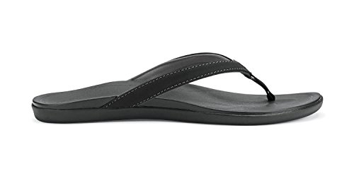 OluKai Womens Ho'Opio Sandal (11 - Onyx/Onyx)