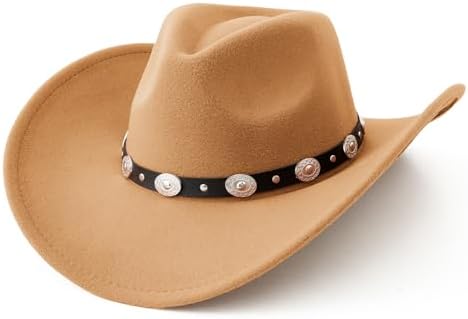 Jeanne Simmons Wool Felt Cowboy Hat - Beige OSFM at Amazon  display picture 2