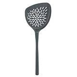 Tovolo Veggie Turner, Silicone & Nylon Handle, Roasting/Serving, Heat-Resistant To 400ᴼF, Charcoal