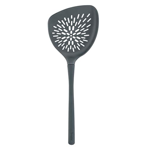 Tovolo Veggie Turner, Silicone & Nylon Handle, Roasting/Serving, Heat-Resistant To 400ᴼF, Charcoal