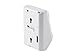 Monoprice Z-Wave Plus Pir Motion Detector with Temperature Sensor, No Logo | Easy to Install, Passive Infrared Sensor White