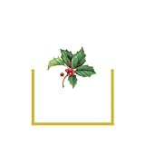 Place Card Pak of 8 Die Cut Holly Leaves