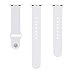 MoKo Apple Watch Band Series 1 Series 2, Soft Silicone Replacement Sports Band for 38mm Apple Watch 2015 & 2016 All Models, FOG (Not fit 42mm Versions)