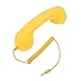 Retro Handset, UEB Retro Anti-radiation Telephone Phone Call Receiver 3.5 MM Socket Handset … (Yellow)