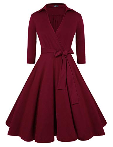 Women Short 1950s Retro Vintage Cocktail Party Swing Dress