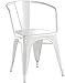 Poly and Bark Trattoria Arm Chair in White (Set of 2)